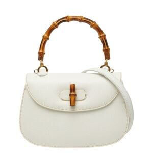 Gucci Bamboo Handbag 000 1014 0188 White